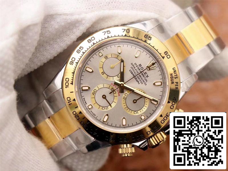 Rolex Daytona Cosmograph M116503-0002 1:1 Mejor Edición Noob Factory Esfera Gris Suizo ETA4130