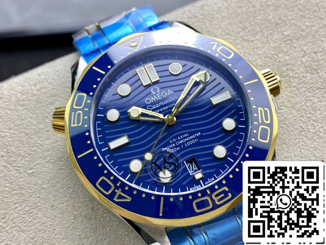 Omega Seamaster Diver 300M 210.20.42.20.03.001 1:1 Best Edition VS quadrante blu di fabbrica