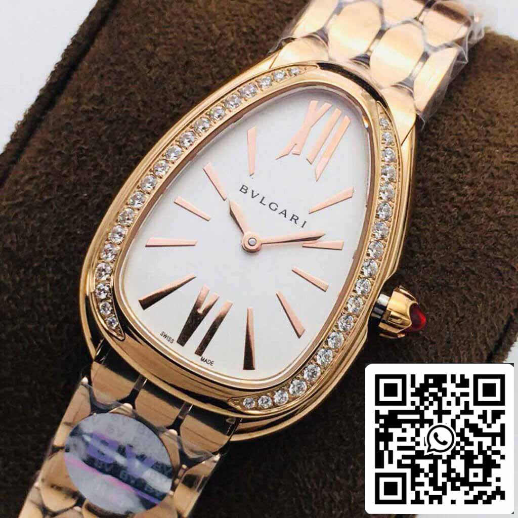 Bulgari Serpenti 103146 ​​1: 1 Best Edition BV Factory quadrante bianco argento