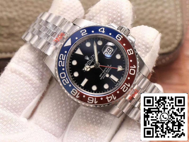 Rolex GMT Master II 126710BLRO-0001 1:1 Best Edition Noob Factory quadrante nero svizzero ETA3285