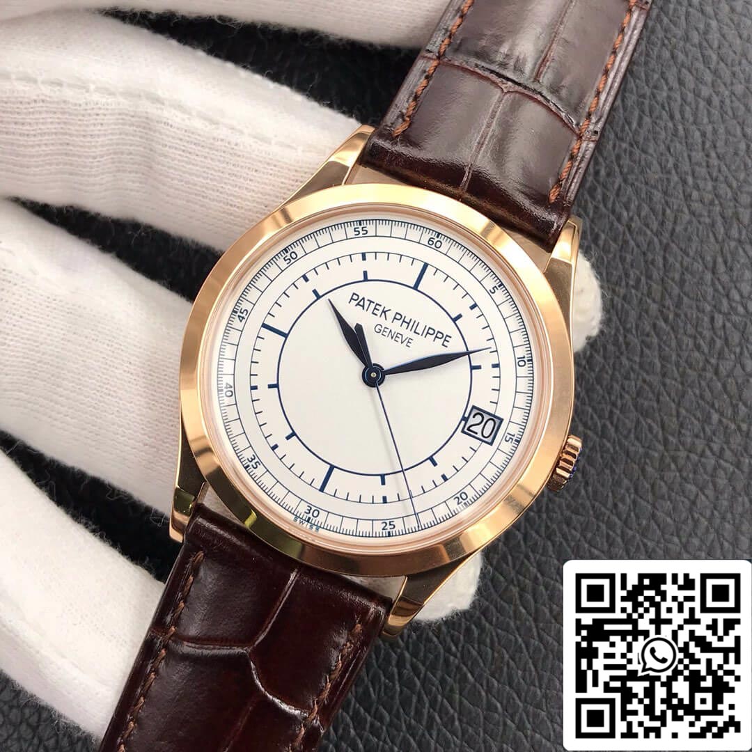 Patek Philippe Calatrava 5296R-001 1:1 Best Edition ZF Factory quadrante bianco in oro rosa