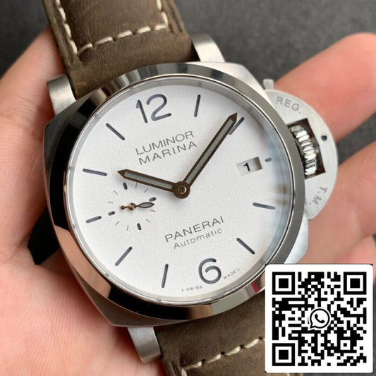 Panerai Luminor PAM01394 1:1 Best Edition VS quadrante bianco di fabbrica