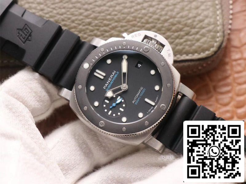 Panerai Sumergible PAM00683 1:1 Mejor edición VS Factory Esfera negra Suiza P9010