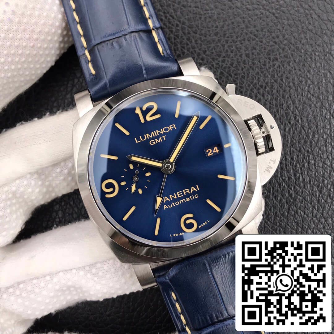 Panerai Luminor GMT PAM01033 1:1 Best Edition VS Factory Dark Blue Dial