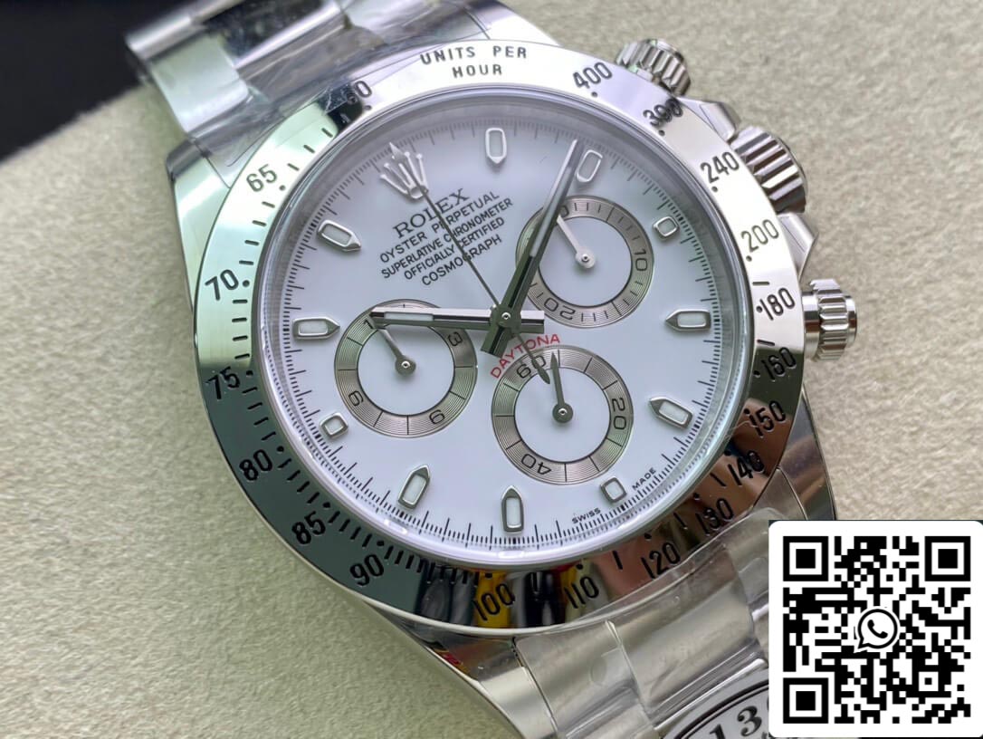 Rolex Cosmograph Daytona 116520LN 1:1 Best Edition Clean Factory quadrante bianco