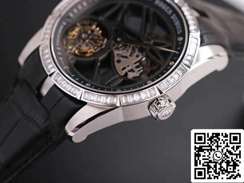 Roger Dubuis Excalibur RDDBEX0393 1:1 Best Edition JB Factory Tourbillon V3 Diamond Swiss RD505SQ