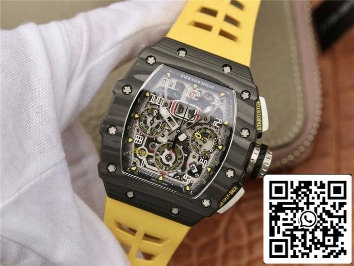 Richard Mille RM11-03 1:1 Mejor Edición KV Factory Fibra de Carbono