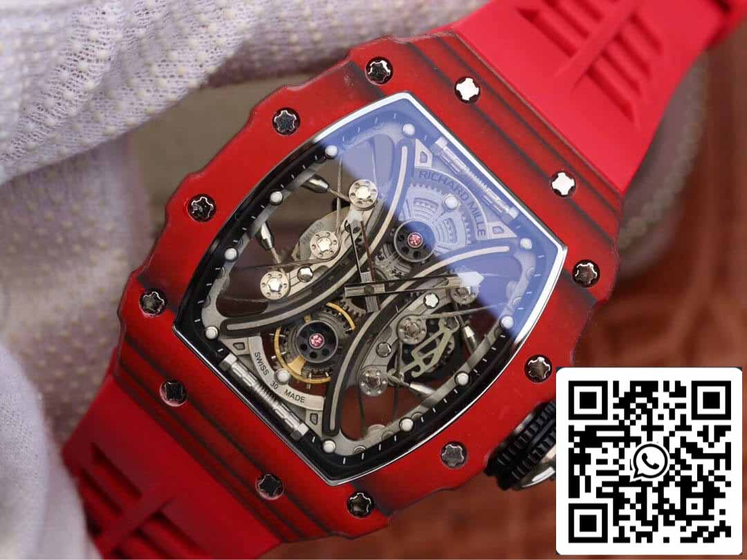 Richard Mille RM53-01 1:1 Best Edition KV Factory Red TPT Carbon Fiber