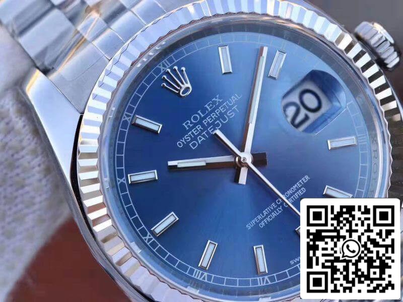 Rolex Datejust 36mm M126334-0002 AR Factory 1:1 Mejor Edición Suizo ETA3135 Esfera Azul