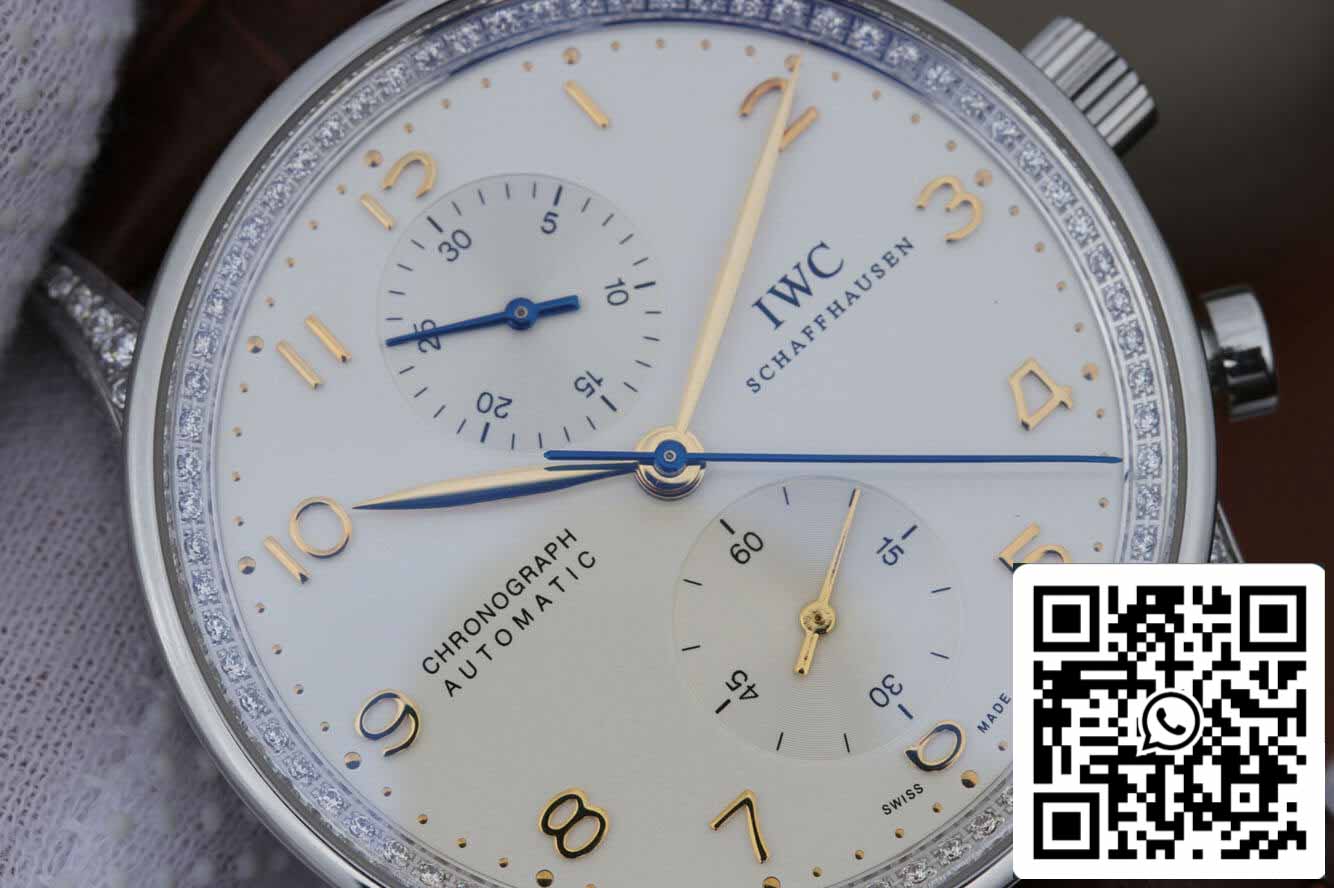 IWC Portugieser IW371440 1:1 Mejor Edición ZF Factory V2 Bisel de Diamante