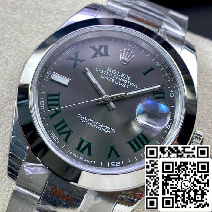 Rolex Datejust M126300-0013 41MM 1:1 Best Edition EW Factory quadrante grigio scuro