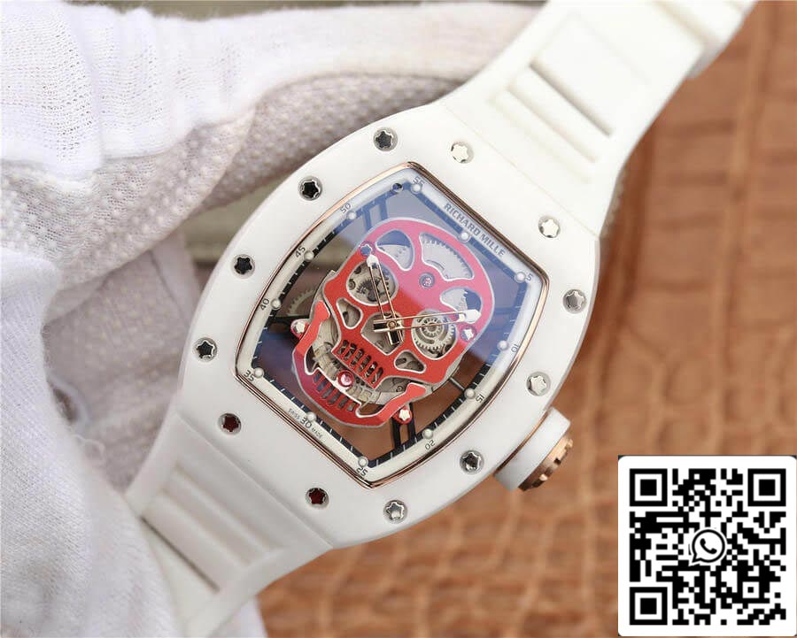 Richard Mille RM52-01 1:1 Mejor Edición KV Factory Cerámica Blanca