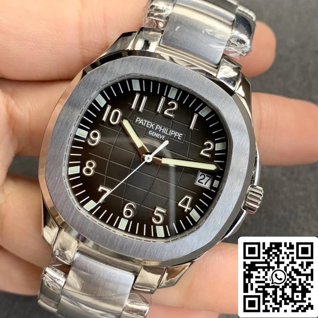 Patek Philippe Aquanaut 5167/1A-001 1:1 Mejor Edición 3K Esfera Negra de Fábrica