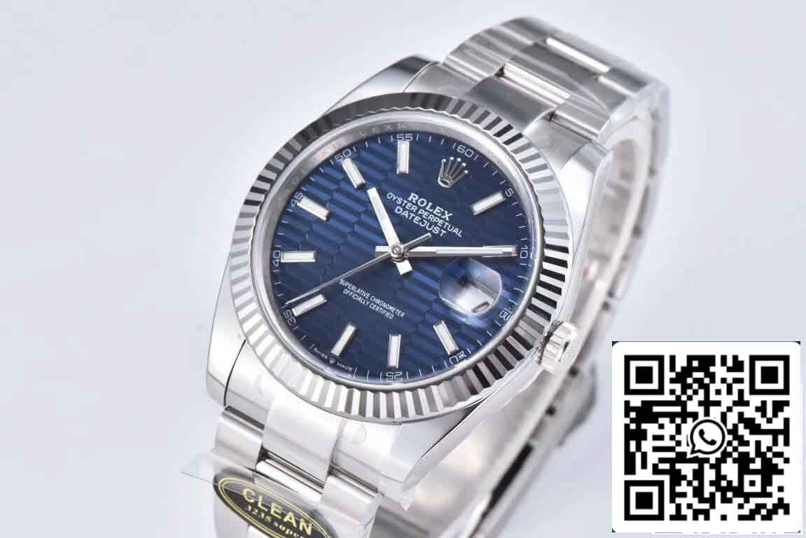 Rolex Datejust 41MM M126334-0031 1:1 Mejor edición Clean Factory esfera azul correa Oyster