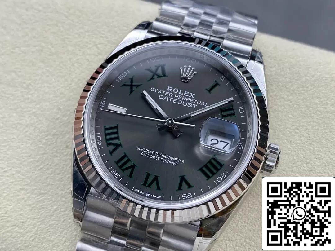 Rolex Datejust M126234-0045 36MM 1:1 Mejor edición VS esfera gris de fábrica