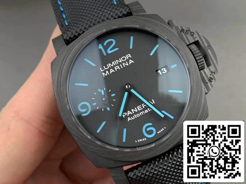 Panerai Luminor PAM01661 1:1 Mejor edición VS Factory Black Carbon Swiss P9010