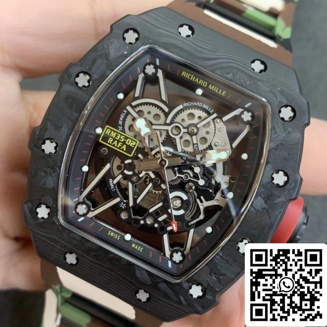 Richard Mille RM35-02 Cinturino mimetico KV Factory V3 in scala 1:1 della migliore edizione