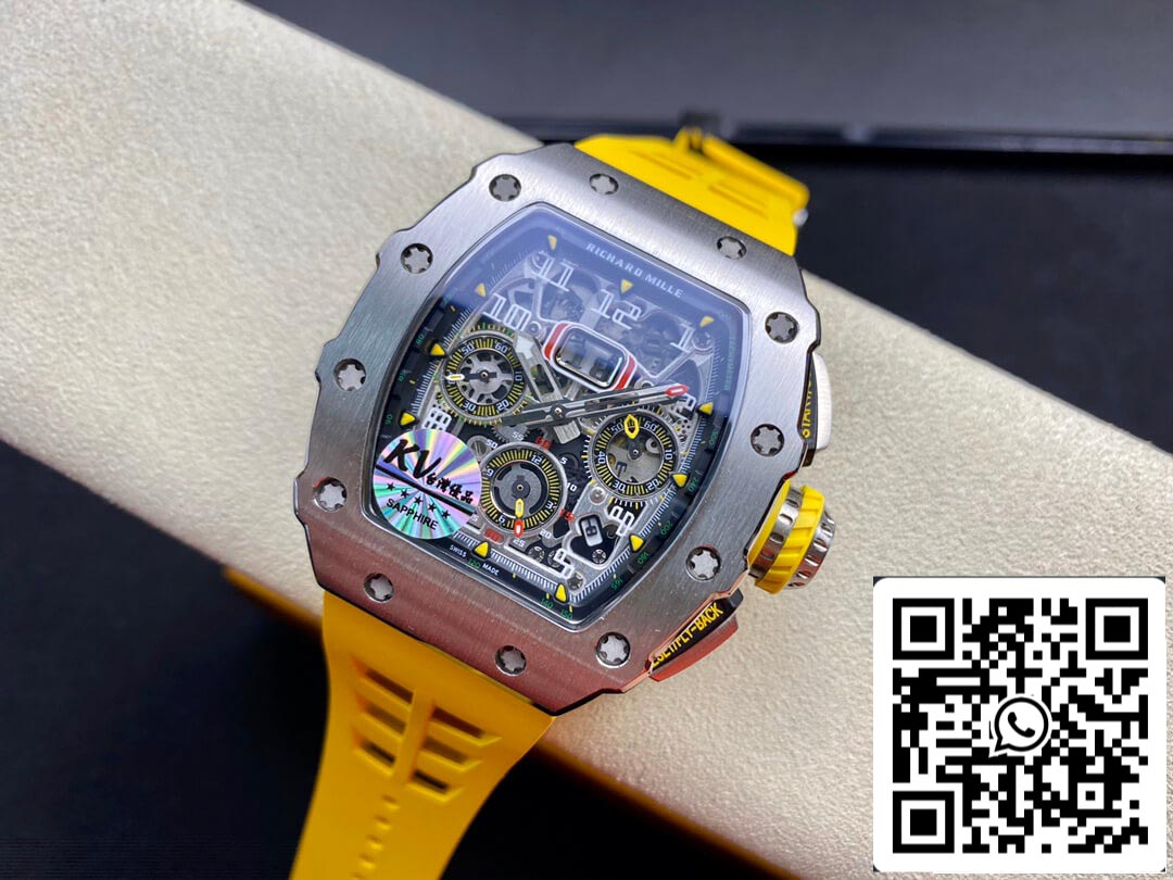 Richard Mille RM011 FELIPE MASSA 1:1 Best Edition KV Factory Titanium Steel Case