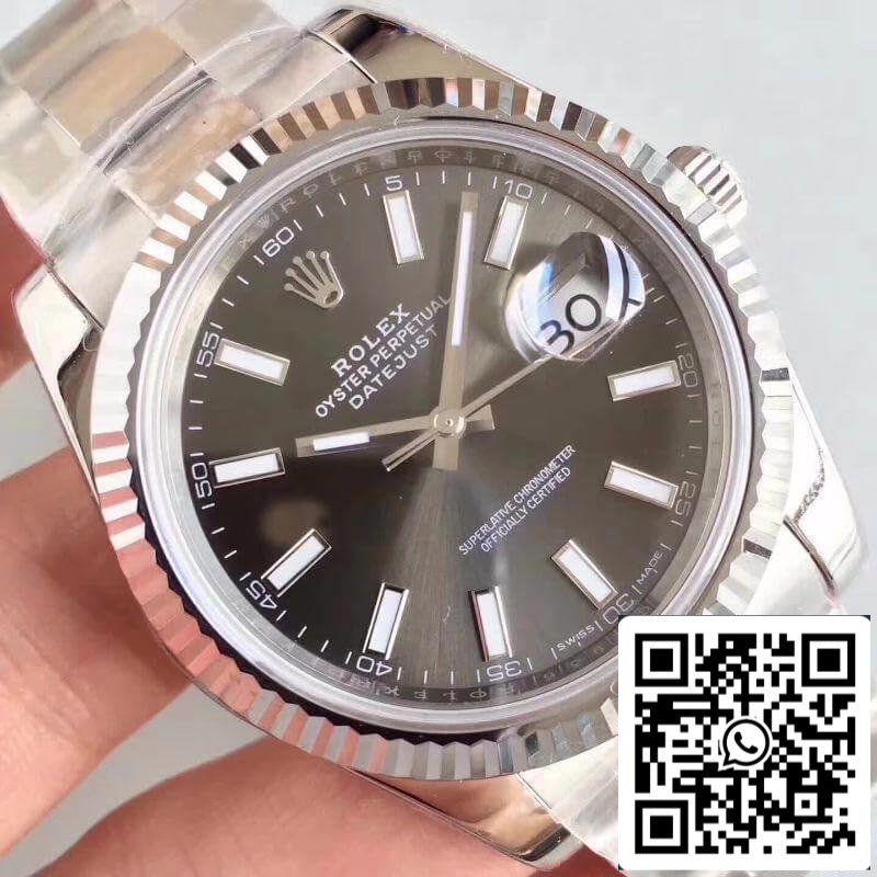 Rolex Datejust II M126334-0014 EW Factory 1:1 Best Edition Swiss ETA3235 Dark Rhodium Dial