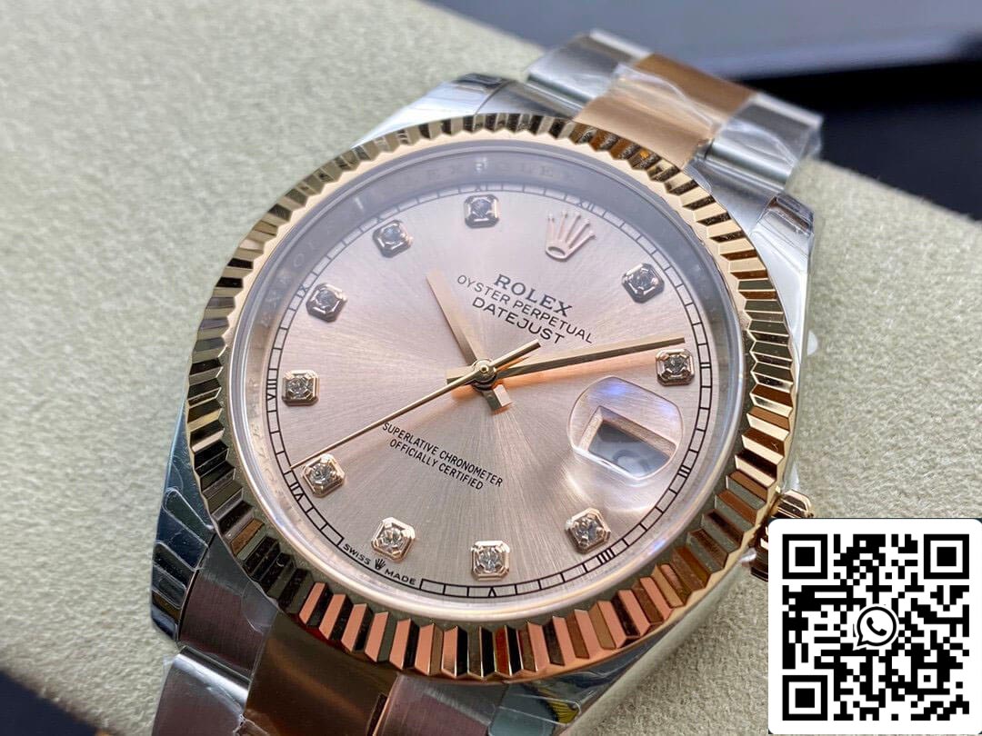 Rolex Datejust M126331-0007 41MM 1:1 Mejor edición EW Factory V3 esfera rosa