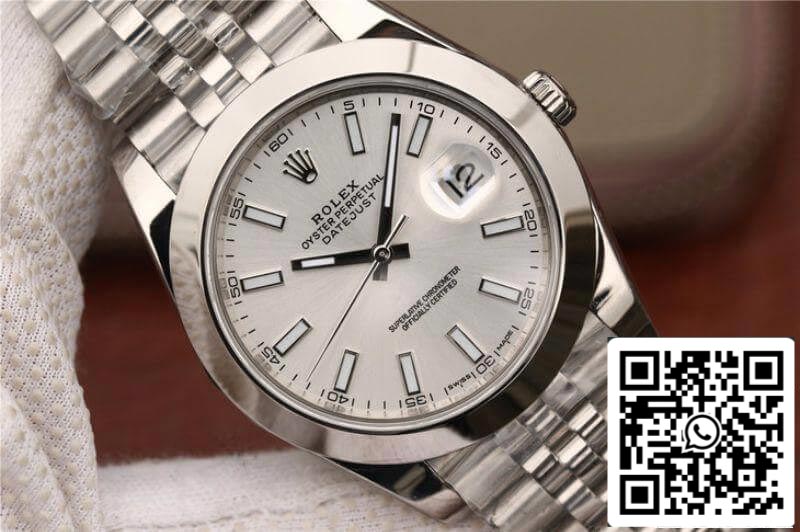 Rolex Datejust 116200 EW Factory Mechanical Watches 1:1 Best Edition Swiss ETA2836 Silver Dial