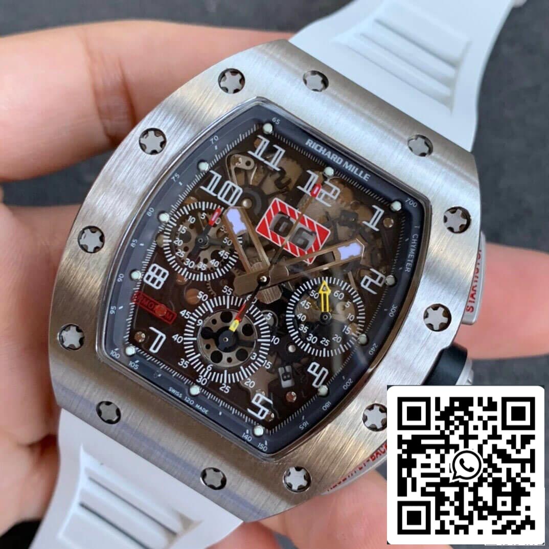 Richard Mille RM11-03 1:1 Best Edition KV Factory cinturino rosso in fibra di carbonio