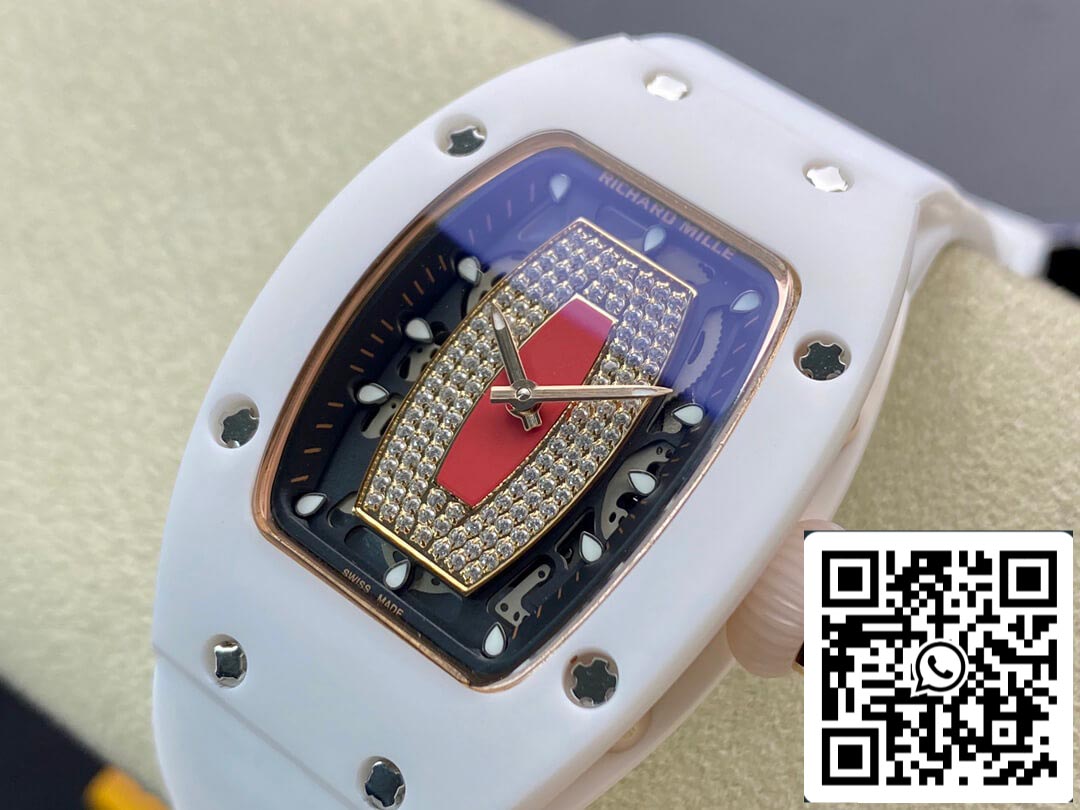 Richard Mille RM 07-01 Quadrante con diamanti di fabbrica RM della migliore edizione 1: 1