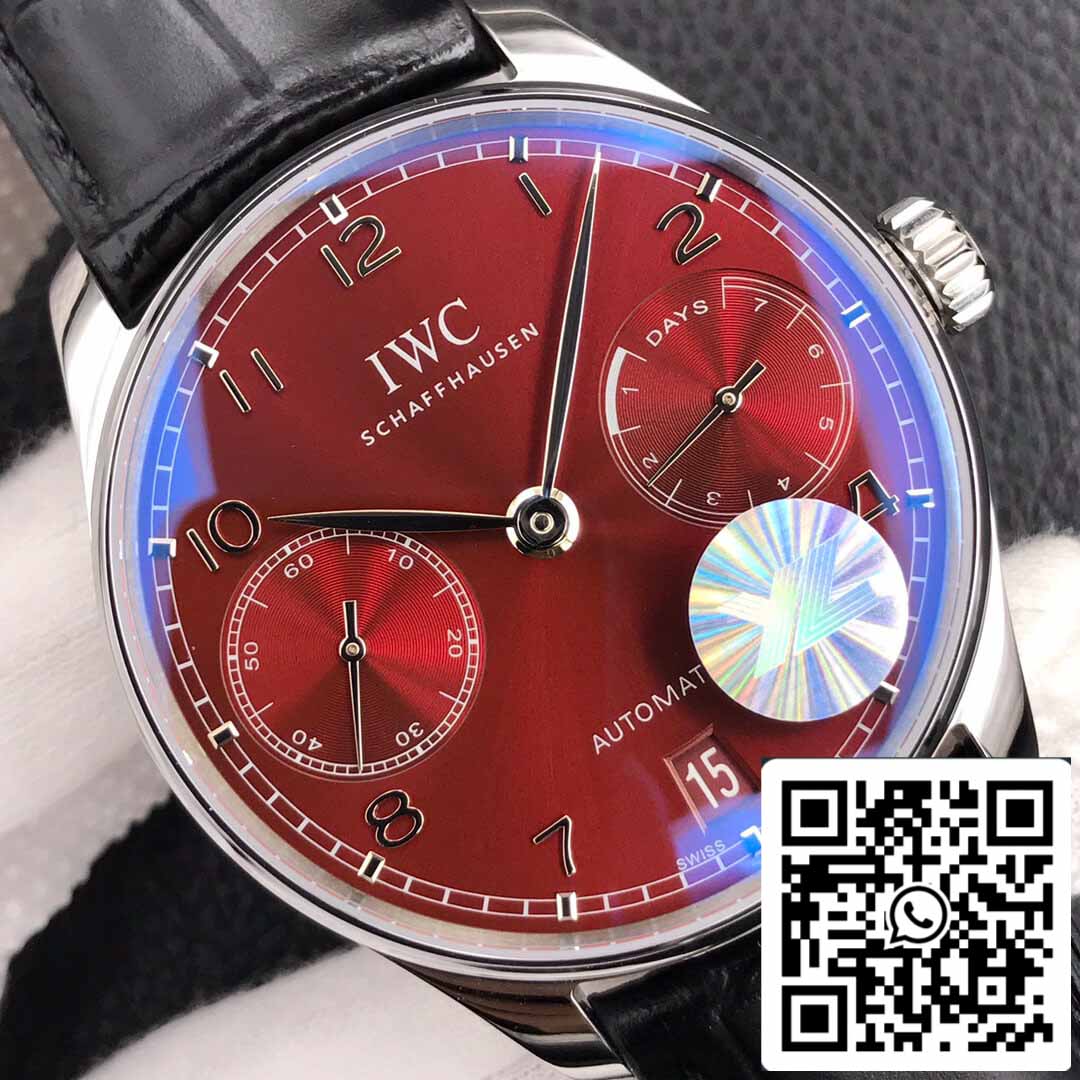 IWC Portugieser IW500714 1:1 Mejor Edición YL Factory Esfera Roja Burdeos