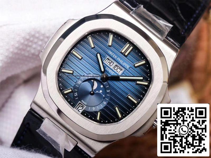 Patek Philippe Nautilus 5726/1A-014 1:1 Mejor edición PF Factory Correa negra Suiza ETA324