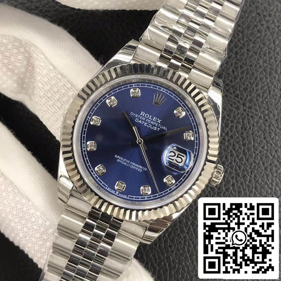 Rolex Datejust M126234-0037 1:1 Mejor edición EW Factory esfera azul