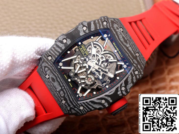 Richard Mille RM35-02 cinturino in caucciù rosso ZF Factory 1: 1 della migliore edizione