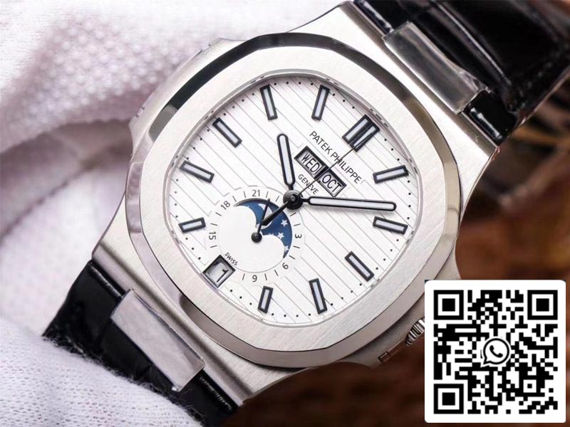 Patek Philippe Nautilus 5726/1A-010 1:1 Mejor edición PF Factory Correa negra Suiza ETA324