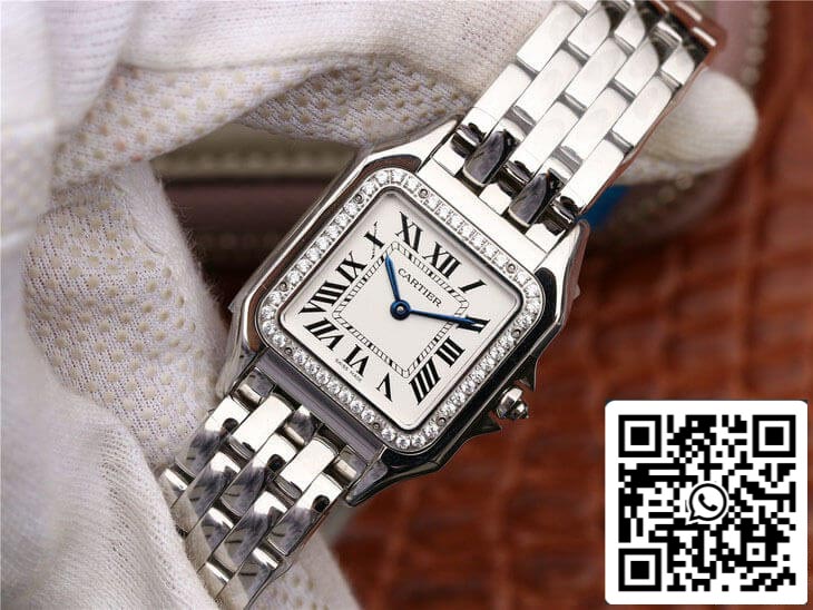 Panthere De Cartier W4PN0008 Quadrante argentato con diamanti GF Factory Best Edition 1: 1