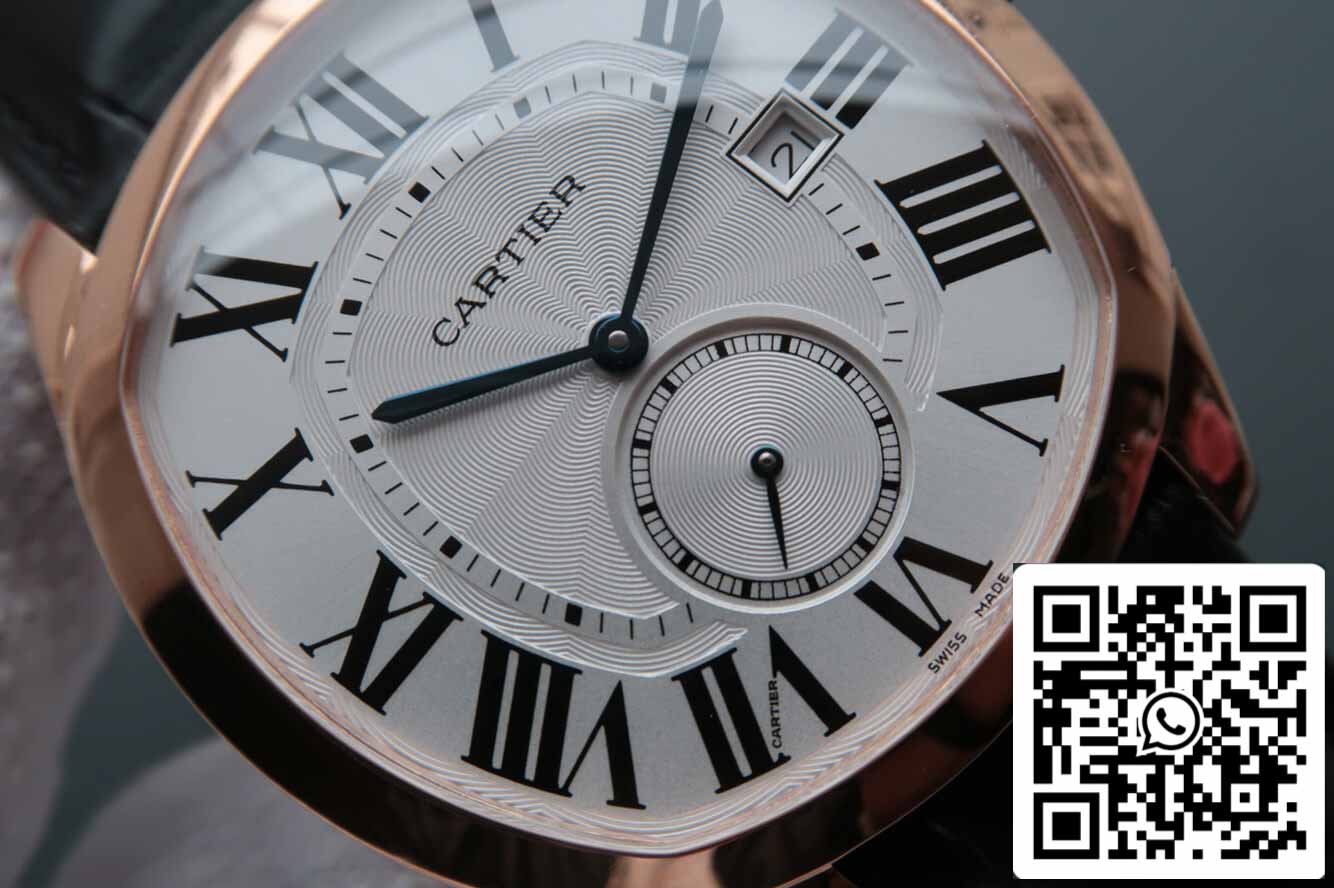 Drive De Cartier WGNM0003 1:1 Best Edition V6 Factory Rose Gold Silver Dial