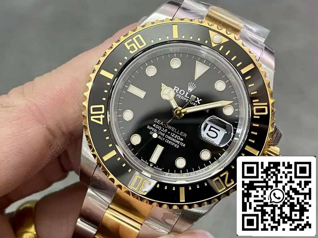 Rolex Sea Dweller M126603-0001 1:1 Mejor Edición VS Factory Oro Amarillo