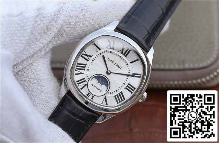 Drive De Cartier Moonphase WSNM0008 1:1 Mejor Edición Acero Inoxidable