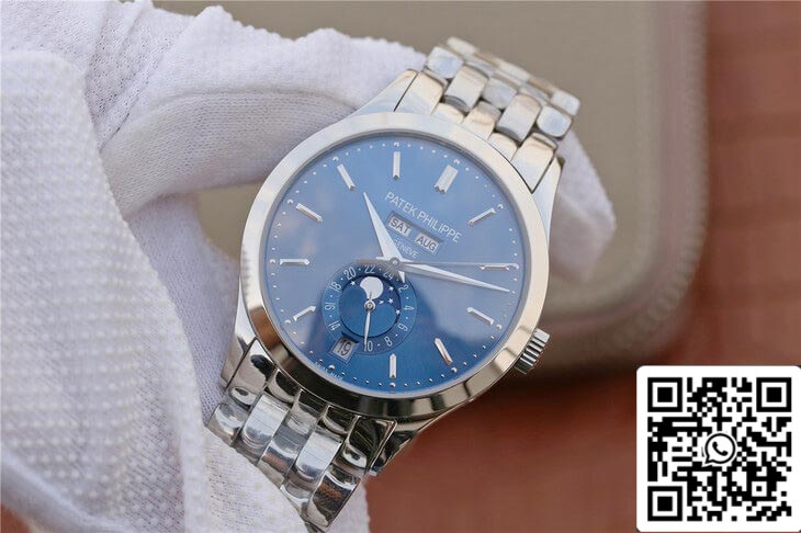 Patek Philippe Complications 5396/1G-001 1:1 Best Edition KM Factory White Gold Blue Dial