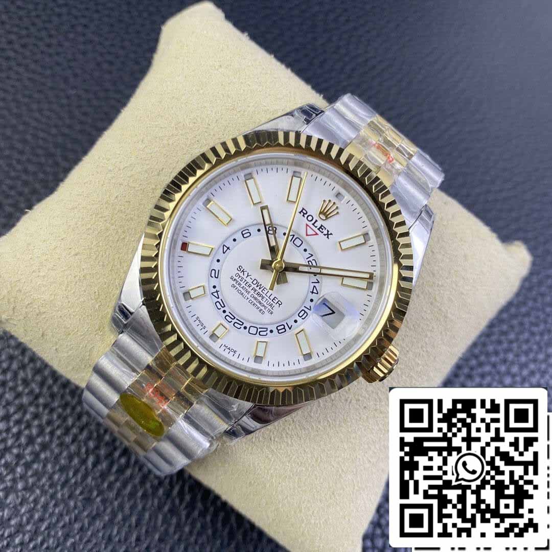 Rolex Sky Dweller M336933-0006 1:1 Best Edition Noob Factory V2 quadrante bianco