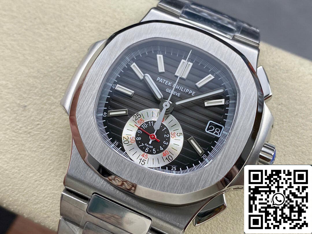 Patek Philippe Nautilus 5980/1A-014 1:1 Mejor Edición PPF Esfera Negra de Fábrica