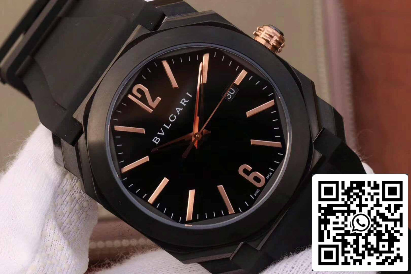 Bvlgari Octo 102581 BGO41BBSVD 1:1 Mejor edición esfera negra