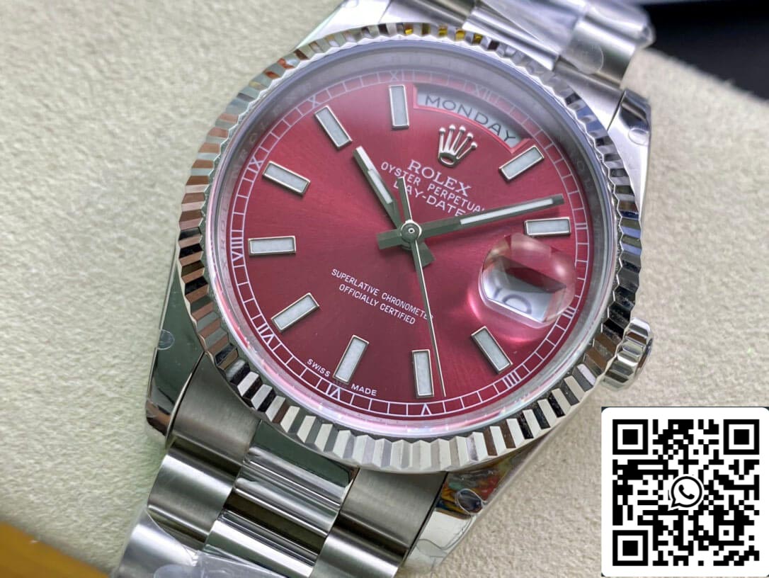 Rolex Day Date 118239 1:1 Best Edition EW Factory Quadrante in ciliegia