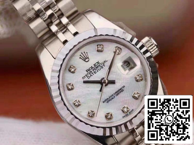 Rolex Lady Datejust 28MM 1:1 Mejor Edición Movimiento Suizo NH05 Esfera Blanca