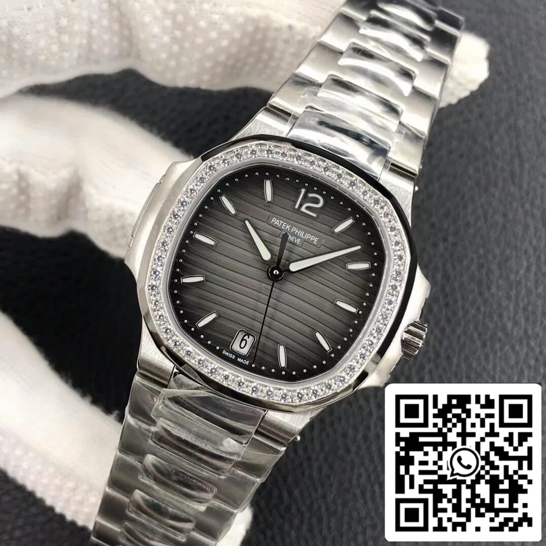 Patek Philippe Nautilus Ladies 7118-1200A-011 1:1 Best Edition PF Factory Diamond Bezel