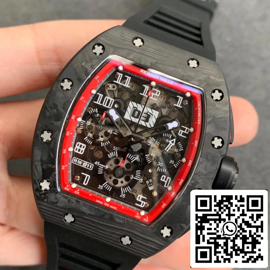 Richard Mille RM011 1:1 Best Edition KV Factory Carbon Fiber Case