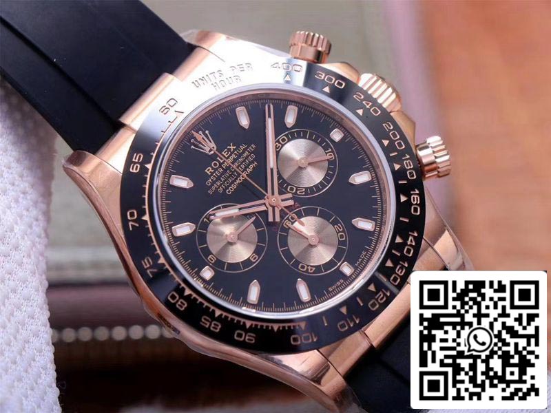 Rolex Daytona M116515LN-0017 1:1 Mejor Edición Noob Factory Esfera Negra Suiza ETA4130