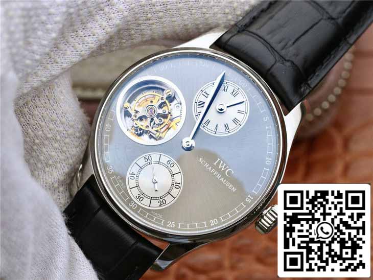 IWC Portugués IW544603 ZF Factory 1:1 Mejor Edición Tourbillon Esfera Gris