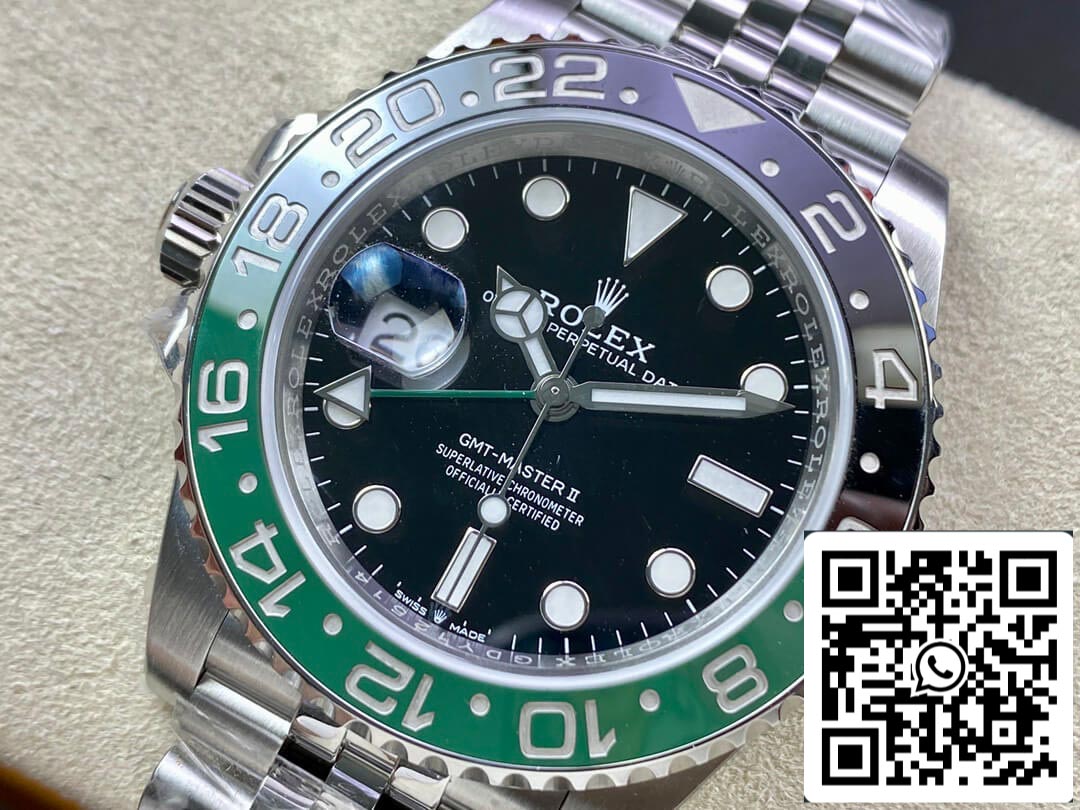 Rolex GMT Master II M126720vtnr-0002 1:1 Mejor edición Clean Factory esfera negra