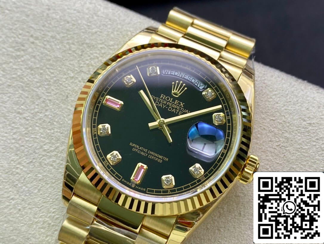 Rolex Day Date 118208 1:1 Best Edition EW Factory quadrante nero