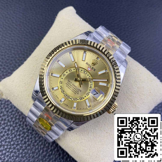 Rolex Sky Dweller M336933-0002 1:1 Best Edition Noob Factory V2 Champagne Dial