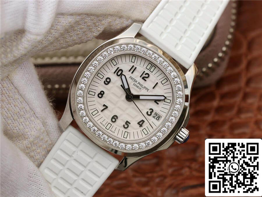 Patek Philippe Aquanaut 5067A-024 1:1 Mejor Edición PPF Factory Diamante Esfera Blanca